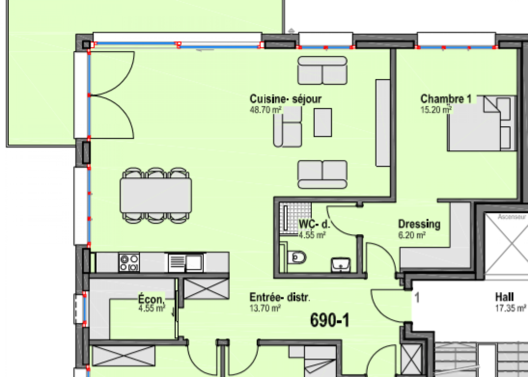 PLAN_4.5 pièces 1er étage